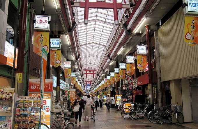 天神桥筋商店街_大阪_日本