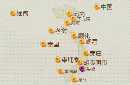 越南头顿旅游简介、位置地图